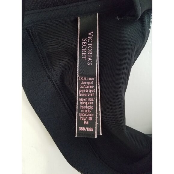 Victoria's Secret Knockout High Impact Front-Close Sport Bra Pewter Size 38 D - Picture 2 of 5